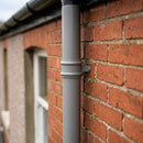 Traditional Downpipe Length 63mm Dia x 3m Non-Eared Socket — RAL 7036 (in use)