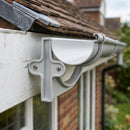 130mm Aluminium Gutter Fascia Bracket – Marine Grade Cast — RAL 7035 (in use)