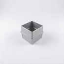 Flush Joint Internal Jointer 72x72mm Aluminium Downpipe — RAL 9006