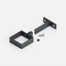 Adjustable Aluminium Pipe Clip 72×72mm – 30–100mm Offset — RAL 7021