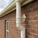 Traditional Aluminium Downpipe Bends 63mm Dia 92.5° 112.5° — RAL 9010 / 112.5 Degrees (in use)