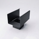Aluminium Box Gutter Outlet 72×72mm to 135×100mm — RAL 7021