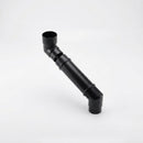 Flush Joint Adjustable Swanneck 63mm Downpipe Connector — RAL 9005