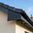 Aluminium Fascia Board Sample — RAL 7021 / 'L' Return (in use)