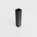 Aluminium Flush Joint Downpipe Sample — RAL 7021 / 72x72mm