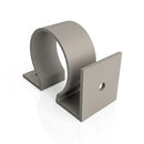 Aluminium Downpipe Clip 63mm Dia with 25mm Wall Offset — RAL 7036