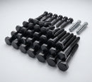 M8 x 70mm Hex Head Coach Screws, Stainless Steel (50 Pack) — RAL 9005