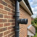 63mm Diameter Traditional Downpipe Branches 92.5° & 112.5° — RAL 7022 / 92.5 Degrees (in use)
