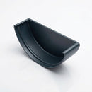 Half Round Aluminium Gutter Stop End - 125mm — RAL 7016