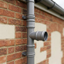 Traditional Aluminium Downpipe Branch 76mm Diameter — Other Colour TBA / 92.5 Degrees (in use)