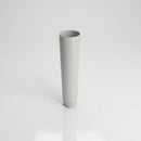Aluminium Flush Joint Downpipe Sample — RAL 7035 / 63mmØ