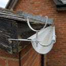 130mm Rise and Fall Gutter Bracket for Deepflow Aluminium System — RAL 7035 (in use)
