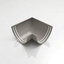 90° Aluminium Gutter Angle 130mm - Marine Grade — RAL 7036