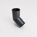 76mm Diameter Flush Joint Aluminium Downpipe Bends — RAL 7016 / 112.5 Deg
