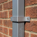 Aluminium Downpipe Clip 72×72mm with 5mm Wall Spacing