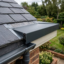 Aluminium Coping Angles 90° – Secret Fix Polyester Powder Coated — RAL 7021 (in use)