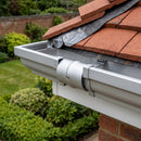 Flush Joint Internal Jointer 63mm Diameter Aluminium — RAL 9006 (in use)