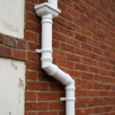 76mm Diameter Traditional Aluminium Downpipe Bends 92.5° & 112.5° — RAL 9016 / 112.5 Degrees (in use)