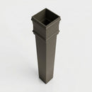 Traditional Downpipe Length 72x72mm x 3m Non-Eared Socket — RAL 7022