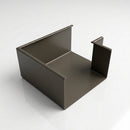 90° Aluminium Box Gutter Angle 135 x 100mm — RAL 7022