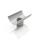 Half Round Aluminium Gutter Outlet 76mm – Marine Grade — RAL 7035