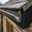 Moulded Ogee Gutter Direct Fix Bracket 125 x 100mm — RAL 7022 (in use)