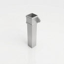 Traditional Aluminium Downpipe 72x72mm x 3m Eared Socket — RAL 9006