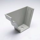 Moulded Ogee Gutter Left Hand Stop End 125 x 100mm — RAL 7035