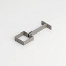 Adjustable Aluminium Pipe Clip 72×72mm – Flush Joint Downpipe — RAL 7036