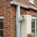 72x72mm Flush Joint Downpipe Branches — 92.5° & 112.5° — RAL 7035 / 112.5 Degrees (in use)