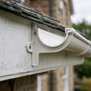 130mm Aluminium Gutter Fascia Bracket – Marine Grade Cast — RAL 9010 (in use)