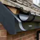 Half Round Aluminium Gutter Top Rafter Bracket 125mm — RAL 7021 (in use)