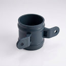 Traditional Downpipe Spare Socket 63mm Dia with Eared Fixings — RAL 7016