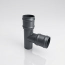 Traditional Aluminium Downpipe Branch 76mm Diameter — RAL 7016 / 92.5 Degrees