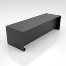 Aluminium Coping Stop End – Secret Fix 75mm — RAL 7021