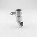 Traditional Aluminium Downpipe Shoe 63mm Diameter — RAL 9006