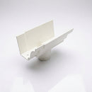 Moulded Ogee Gutter Outlet 63mm Dia, 125 x 100mm — RAL 9016