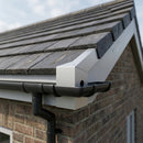 L Return Fascia Board Angle Covers – Aluminium Corner Fascia — RAL 9006 / 135 Deg External Angle (in use)