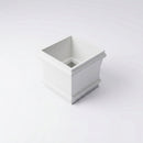 Traditional Downpipe Spare Socket 72x72mm Non-Eared — RAL 9016