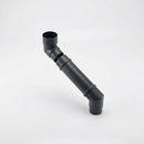 Flush Joint Adjustable Swanneck 63mm Downpipe Connector — RAL 7021