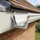Moulded Ogee Gutter Fascia Bracket 125 x 100mm — RAL 9016 (in use)