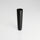 Aluminium Flush Joint Downpipe Sample — Textured Black / 76mmØ