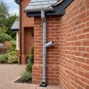 63mm Diameter Traditional Downpipe Branches 92.5° & 112.5° — RAL 7036 / 112.5 Degrees (in use)