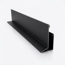 V Return Aluminium Fascia Board 30mm 45° 3m — Textured Black