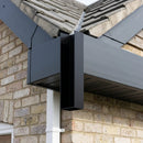 UF1 Aluminium Fascia Board Joint Cover - U Return Profile — RAL 9005 (in use)
