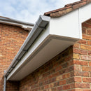 Aluminium Soffit Boards – Plain or Vented with Exterior Coating — RAL 9016 / 740mm Wide | Unvented (in use)