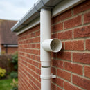 63mm Flush Joint Downpipe Branches – 92.5° or 112.5° Arms — RAL 9016 / 92.5 Deg (in use)
