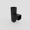 72x72mm Flush Joint Downpipe Branches — 92.5° & 112.5° — RAL 9005 / 92.5 Degrees