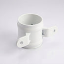 Traditional Downpipe Spare Socket 63mm Dia with Eared Fixings — RAL 9016