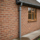 Traditional Downpipe Length 63mm Dia x 3m Non-Eared Socket — RAL 7037 (in use)